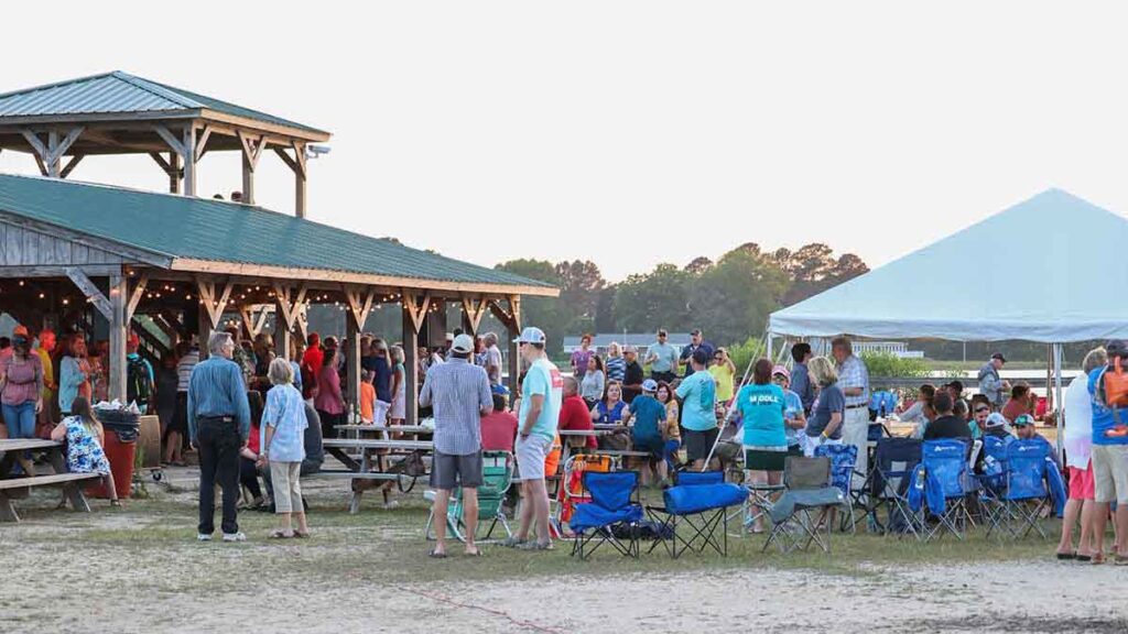 Seafood feast and party at Williams Wharf